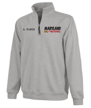 Load image into Gallery viewer, Maryland National Lacrosse Adult Crosswind Quarter Zip Sweatshirt