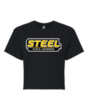 Load image into Gallery viewer, Steel Lacrosse Women's Ideal Crop T-Shirt