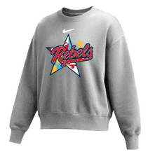 Load image into Gallery viewer, Rebels Lacrosse Nike Phoenix Women's Oversize Crew Neck Sweatshirt