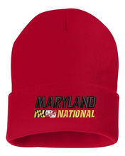 Load image into Gallery viewer, Maryland National Lacrosse Solid Cuffed Beanie