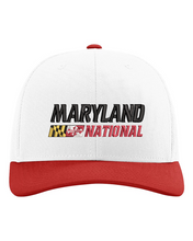 Load image into Gallery viewer, Maryland National Lacrosse Garment Washed STRUCTURED Mesh Back Trucker Cap