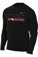 Load image into Gallery viewer, Maryland National Lacrosse Nike Adult Team Legend Long-Sleeve Crew