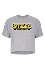 Load image into Gallery viewer, Steel Lacrosse Women's Ideal Crop T-Shirt