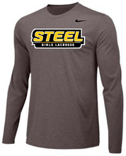 Load image into Gallery viewer, Steel Lacrosse Nike Adult Team Legend Long-Sleeve Crew