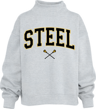 Load image into Gallery viewer, Steel Lacrosse Women's Oversized Mock Fleece