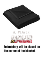 Load image into Gallery viewer, ***NEW*** Maryland National Lacrosse Core Fleece Blanket