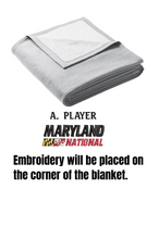Load image into Gallery viewer, ***NEW*** Maryland National Lacrosse Core Fleece Blanket