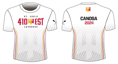 St Louis 410 West Lacrosse WOMEN's Sublimated Short Sleeve Shooting Shirt-Customized with Player Name and Graduation Year
