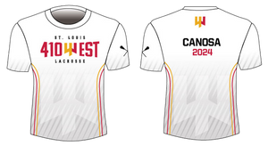 St Louis 410 West Lacrosse Youth GIRL's Sublimated Short Sleeve Shooting Shirt-Customized with Player Name and Graduation Year